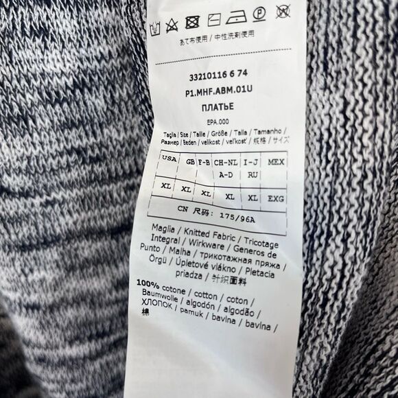 NWOT Max Mara | Biglia Marled Gray Tank Long Maxi Dress XL - Picture 6 of 6